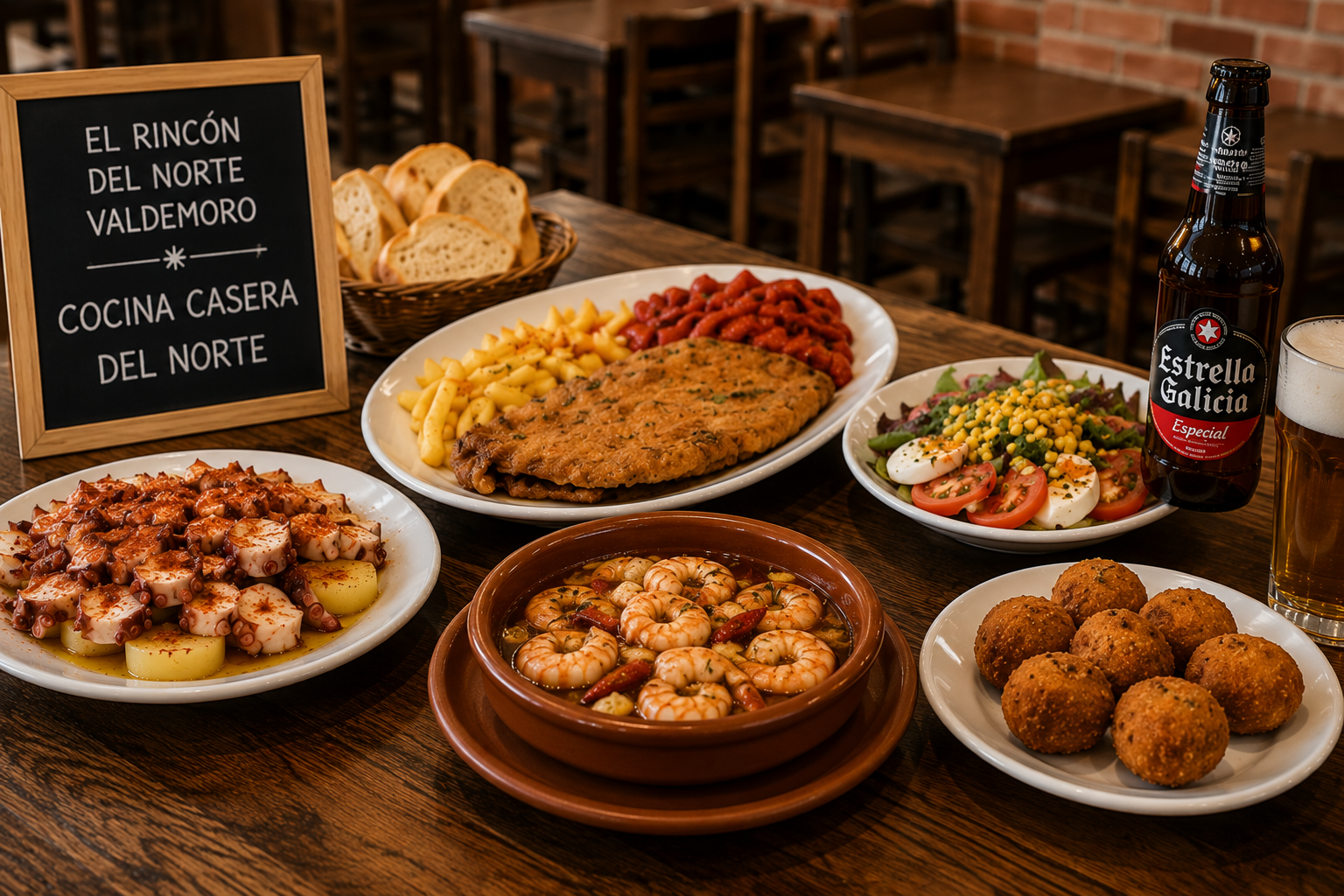 Menú del día en El Rincón del Norte Valdemoro