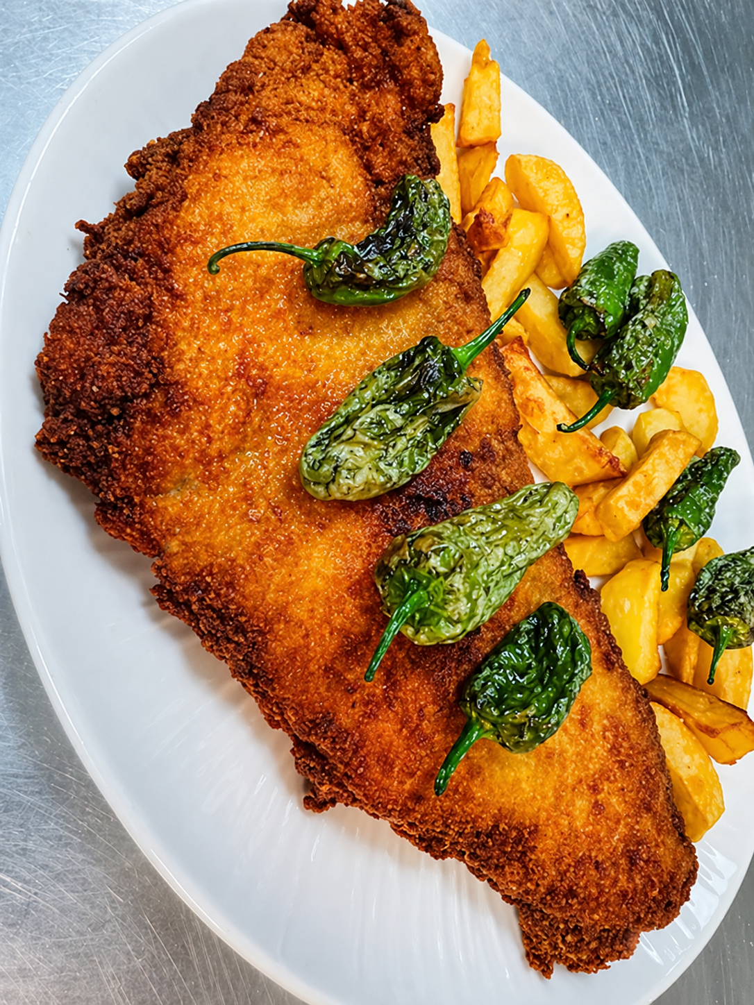 Cachopo asturiano tradicional en El Rincón del Norte, Valdemoro